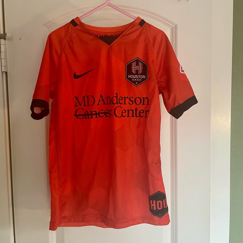 Houston orange soccer jersey kids